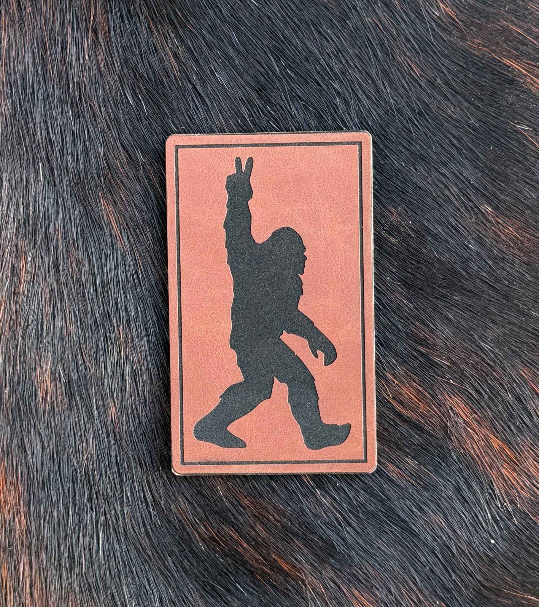 Engraved Bigfoot Patch