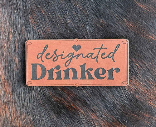 Engraved Designated Drinker Patch