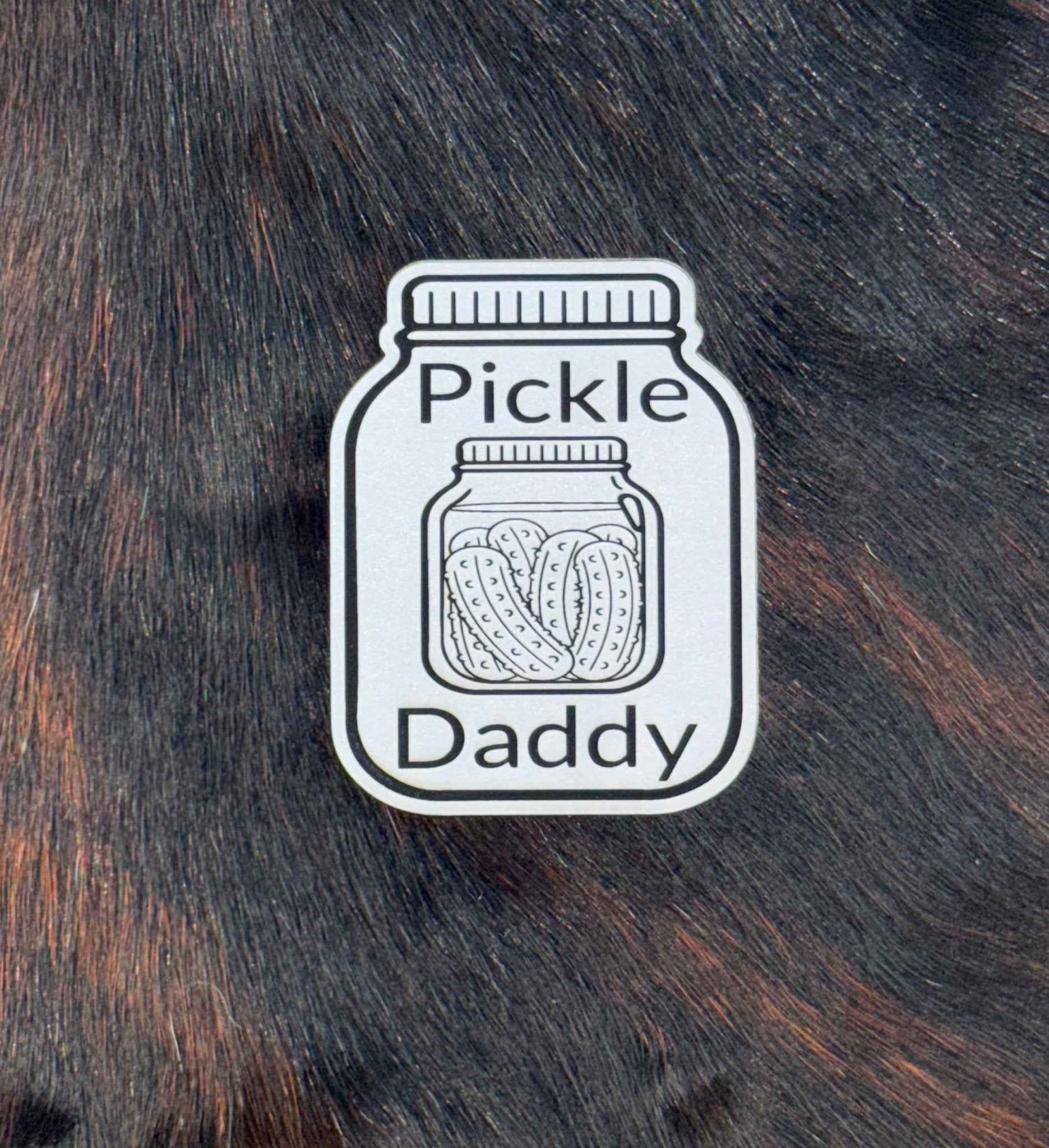 Engraved Pickle Daddy Jar Patch