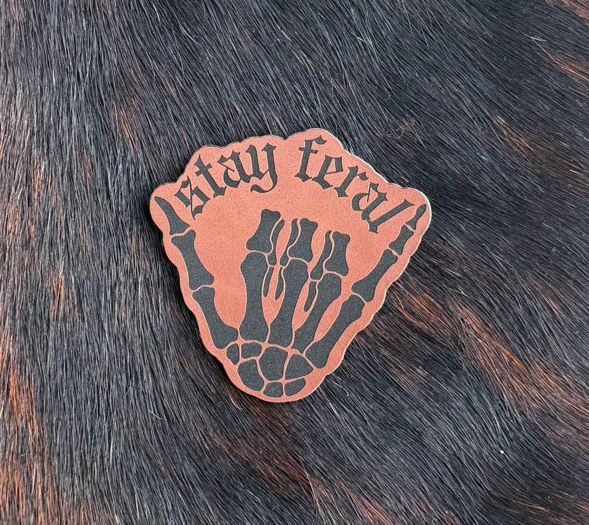 Engraved Stay Feral Patch