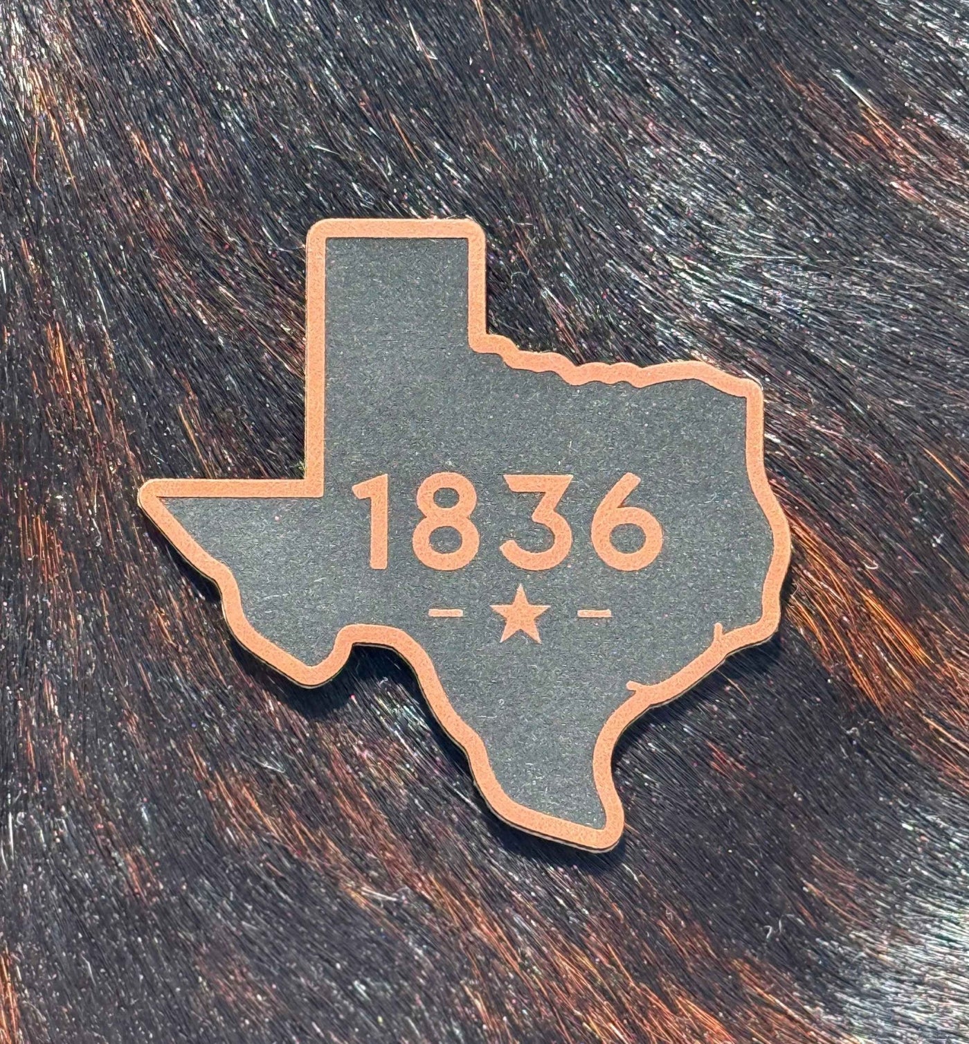 Engraved Texas 1836 Patch - Hat Patch Supply