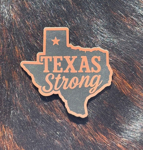 Engraved Texas Strong Patch - Hat Patch Supply
