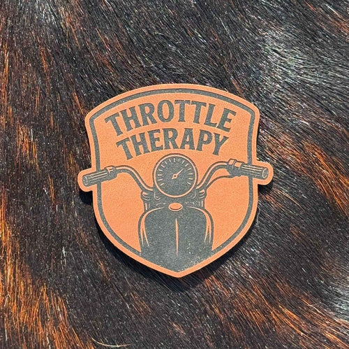 Engraved Throttle Therapy Patch - Hat Patch Supply