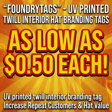 FoundryTag - Interior Sweat Band Branding Tag - Hat Patch Supply