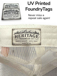 FoundryTag - Interior Sweat Band Branding Tag - Hat Patch Supply