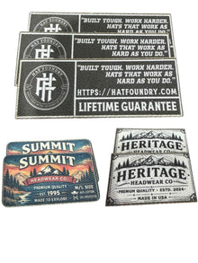 FoundryTag - Interior Sweat Band Branding Tag - Hat Patch Supply
