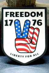 Alternate view of the Freedom Signal 1776 hat patch