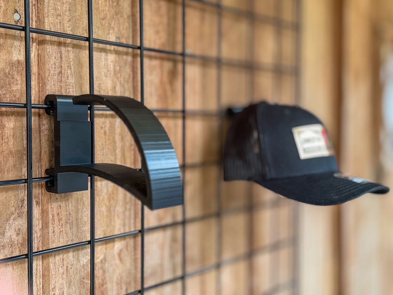3D Printed Grid Wall Hat Hanger