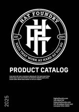 Hat Foundry digital and print catalog template for showcasing hat patch products