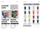 Print-ready page design from the Hat Foundry hat patch catalog template