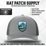 Third design in the National Parks series UV printed hat patch set