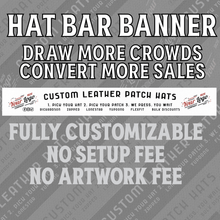 High Converting Hat Bar Tent Banner - Hat Patch Supply