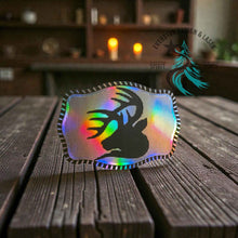 Holographic Hunter's Edge Leather Patch - Hat Patch Supply