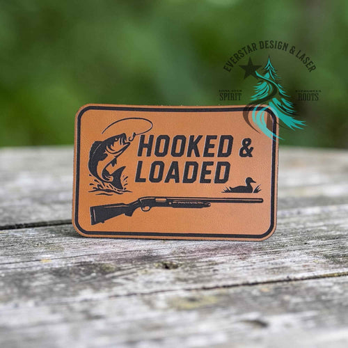 Hooked & Loaded Leather Patch - Hat Patch Supply