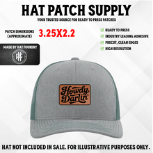 Howdy Darlin' Laser Engraved Patch - Hat Patch Supply