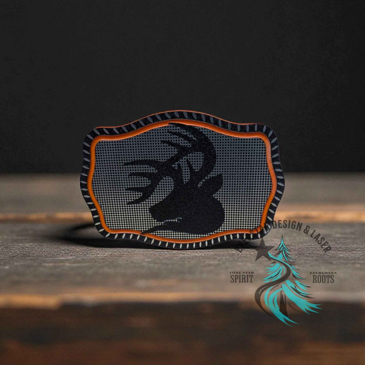 Hunter’s Edge Buck Stainless Acrylic Patch - Hat Patch Supply