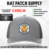UV printed hat patch with bold I Choose Violence lettering