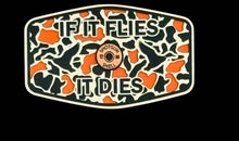 If It Flies Acrylic Hat Patch with Copper Acrylic Insert - 2 Pieces - 4 Colors Available - Hat Patch Supply