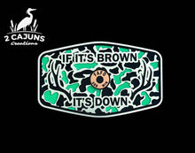 If It's Brown It's Down Acrylic Hat Patch with Copper Acrylic Insert FAFO Edition - 2 Pieces - 3 Colors Available - Hat Patch Supply