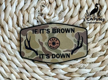If It's Brown It's Down Leatherette Hat Patch with Copper Acrylic Insert - FAFO Edition - 3 Colors Available