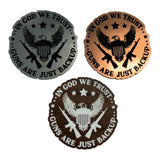 In God We Trust - Guns Are Backup Acrylic Patch - Hat Patch Supply