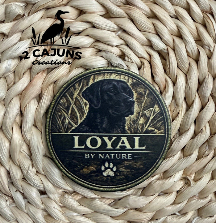 Loyal By Nature Labrador UV Printed Hat Patch