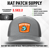Master Baiters Fish Shop fishing humor UV printed hat patch