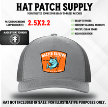 Master Baiters Fish Shop fishing humor UV printed hat patch