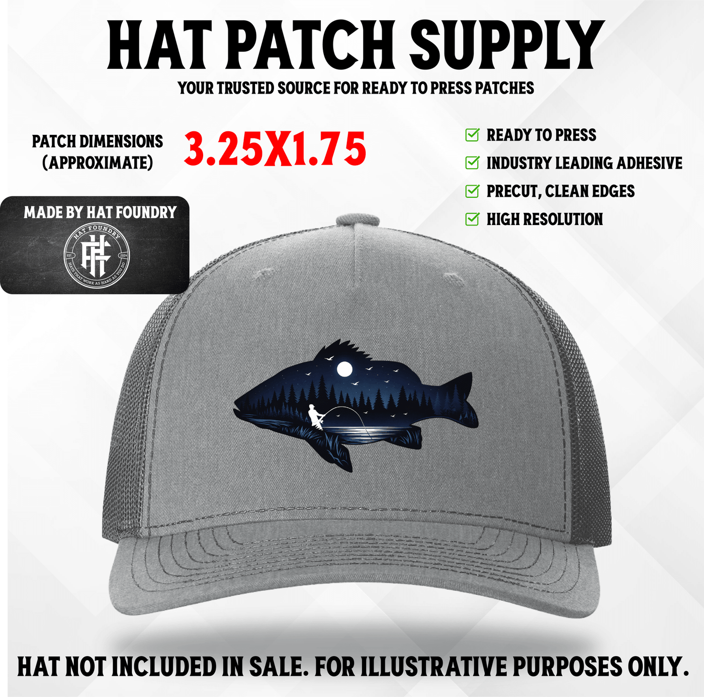 Midnight Bite - Hat Patch Supply