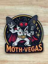 Alternate view of the Moth-Vegas Mothman and Elvis hat patch
