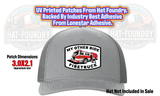 Firefighter humor hat patch reading 'My Other Ride Is A Firetruck'