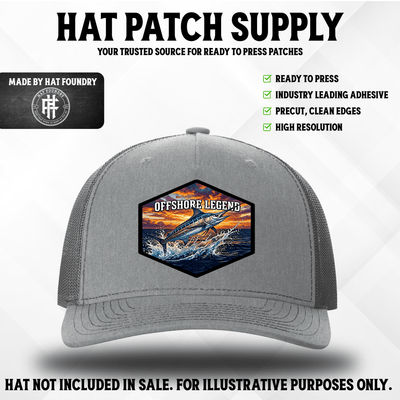 Offshore Legend UV Patch - Hat Patch Supply