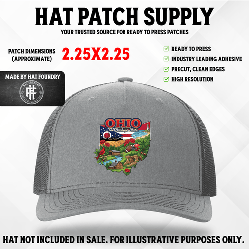 Ohio Hat Patch - Hat Patch Supply