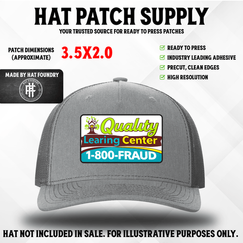 Quality Learing Center Hat Patch - Hat Patch Supply