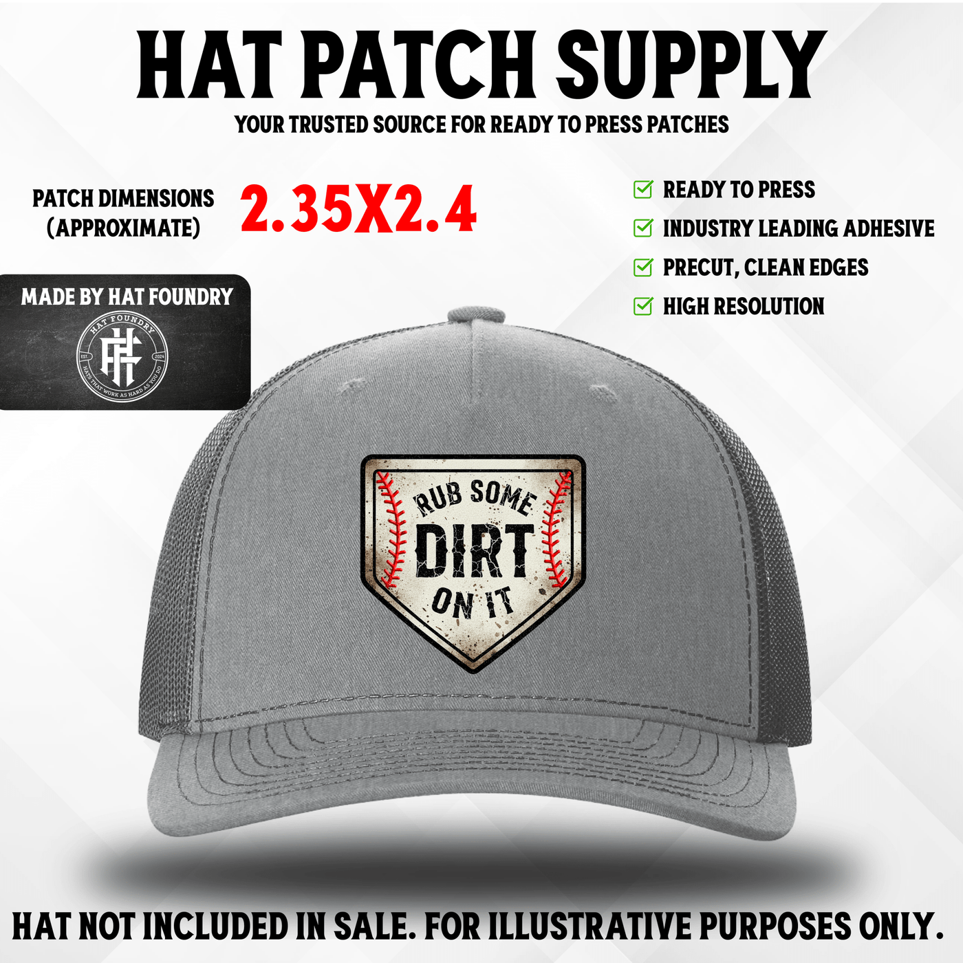 Rub Some Dirt On It - Hat Patch Supply