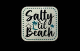 Salty Lil Beach Acrylic Laser Engraved Hat Patch