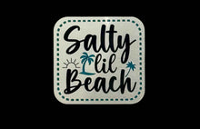 Salty Lil Beach Acrylic Laser Engraved Hat Patch