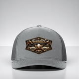 Close-up of the Sandlot Social Club baseball UV printed hat patch