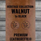 Sounds Like Bullshit leather hat patch shown at an angle