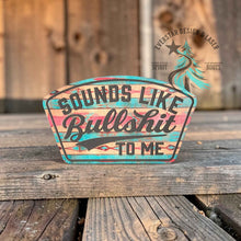 Sounds Like Bullshit to Me Retro Rodeo Leather Patch - Hat Patch Supply