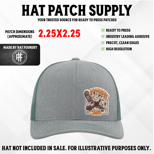 Southern Boy Full Color UV Printed Patch - Hat Patch Supply