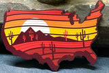 Detail of the Southwest America patch artwork