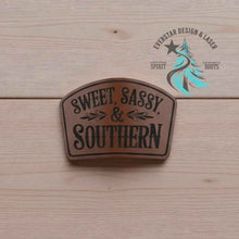 Sweet, Sassy & Southern Leather Patch - Hat Patch Supply