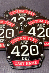 UV printed firefighter emblem hat patch honoring the brotherhood