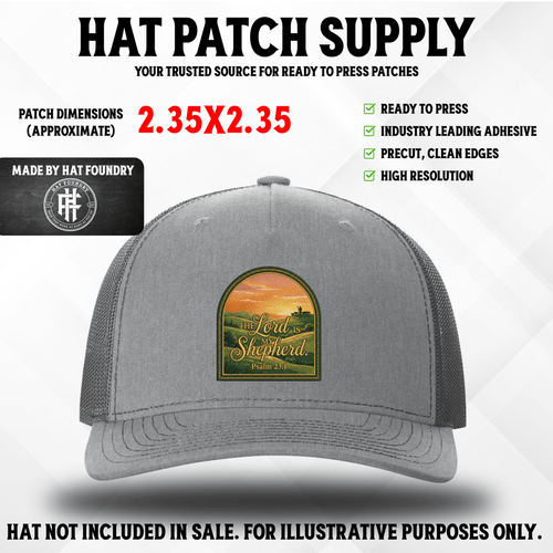 The Lord is my Shepherd UV Hat Patch - Hat Patch Supply