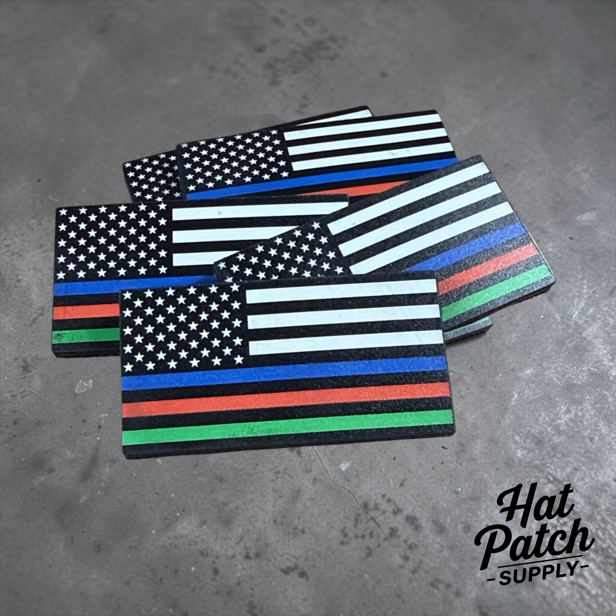 Thin Line Tri-Fecta SideKicks - Hat Patch Supply