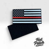 Close-up of the thin red line SideKicks side patch