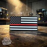 Thin red line flag SideKicks side patches honoring firefighters
