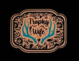 Alternate view of the Trophy Wife acrylic hat patch