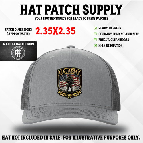USA Army UV Hat Patch - Hat Patch Supply